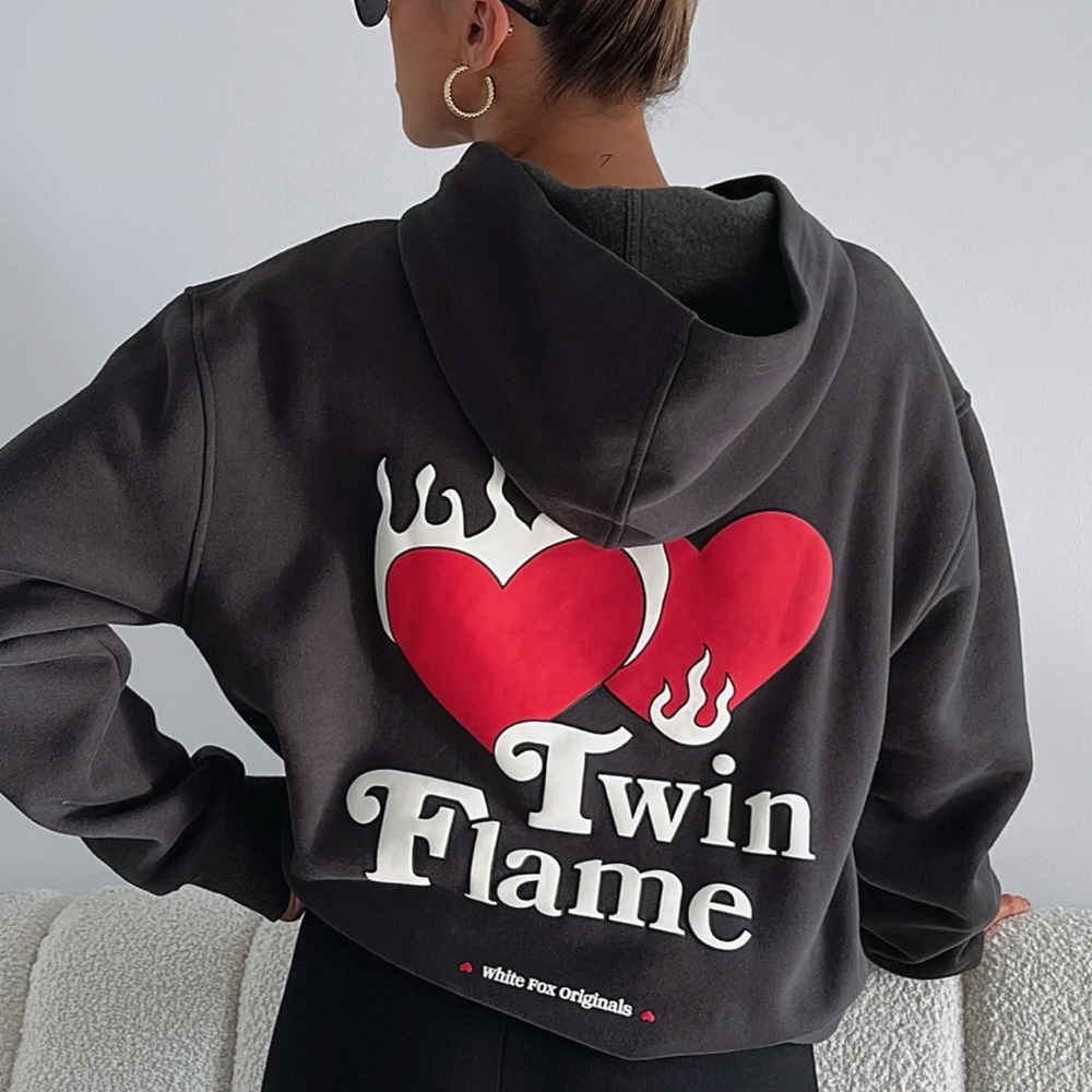 White Fox Twin Flame Hoodie - Picture 5 of 5